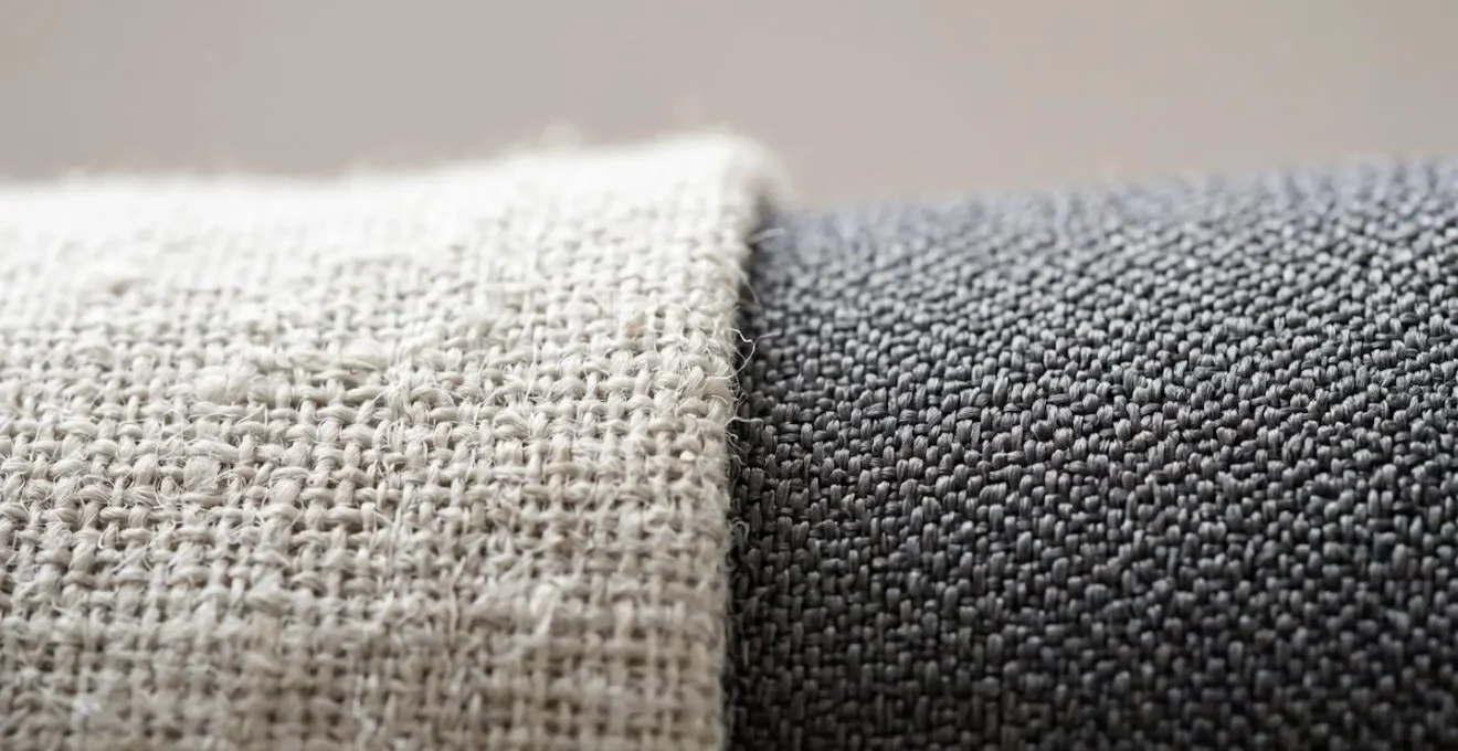 Détails de différentes fibres textiles pour vêtements de voyage